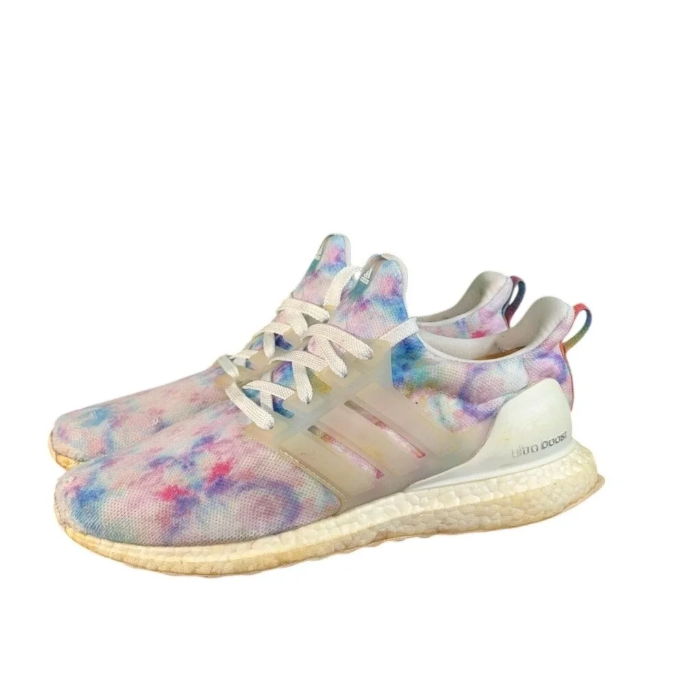 Adidas UltraBoost 4.0 DNA White Tie-Dye GZ7098 Womens Running Shoes Size 9‎